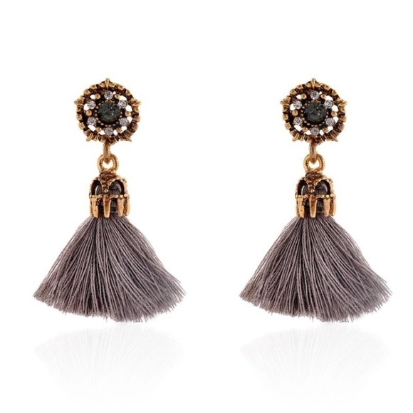NEW!! Tassel Statement Earrings - Picture 2 of 5